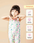Smocked Jumpsuit - Flamingo Forest