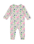Romper with Footsie - Flamingo Forest