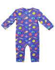 Full Sleeved Romper - Fuzzy Fishes