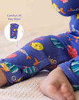 Full Sleeved Romper - Fuzzy Fishes