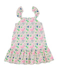 Strap Dress - Flamingo Forest