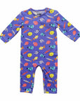 Full Sleeved Romper - Fuzzy Fishes